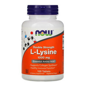 NOW Lysine 1000 mg 100 табл