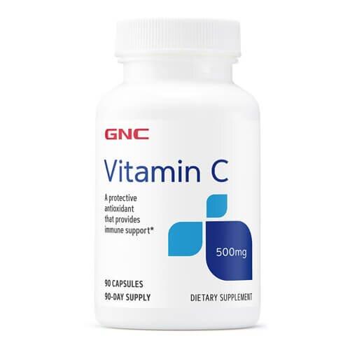 Вітамін С, GNC Vitamin C 500mg 90 капсул