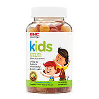 Омега-3, Для детей 2-12 лет, GNC Kid's DHA Gummy 120 жевательных конфет