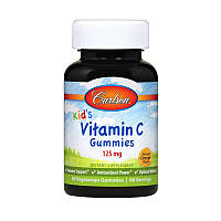 Вітаміни і мінерали Carlson Labs kid's Vitamin C Gummies 125 mg 60 veg gummies orange