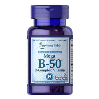 Комплекс вітамінів B, Puritan's Pride Vitamin B-50 Complex 100 таб