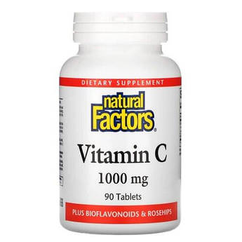 Вітамін С, Natural Factors Vitamin C 90 таб