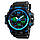 Skmei 1155 B Hamlet чорні з синім чоловічий спортивний годинник, фото 2