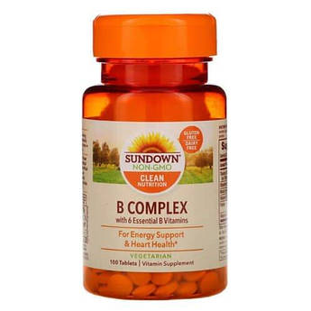 Вітаміни групи B, Sundown Naturals B-Complex 100 таб