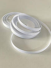 Репсова стрічка біла 1 см (бобіна 23 м)