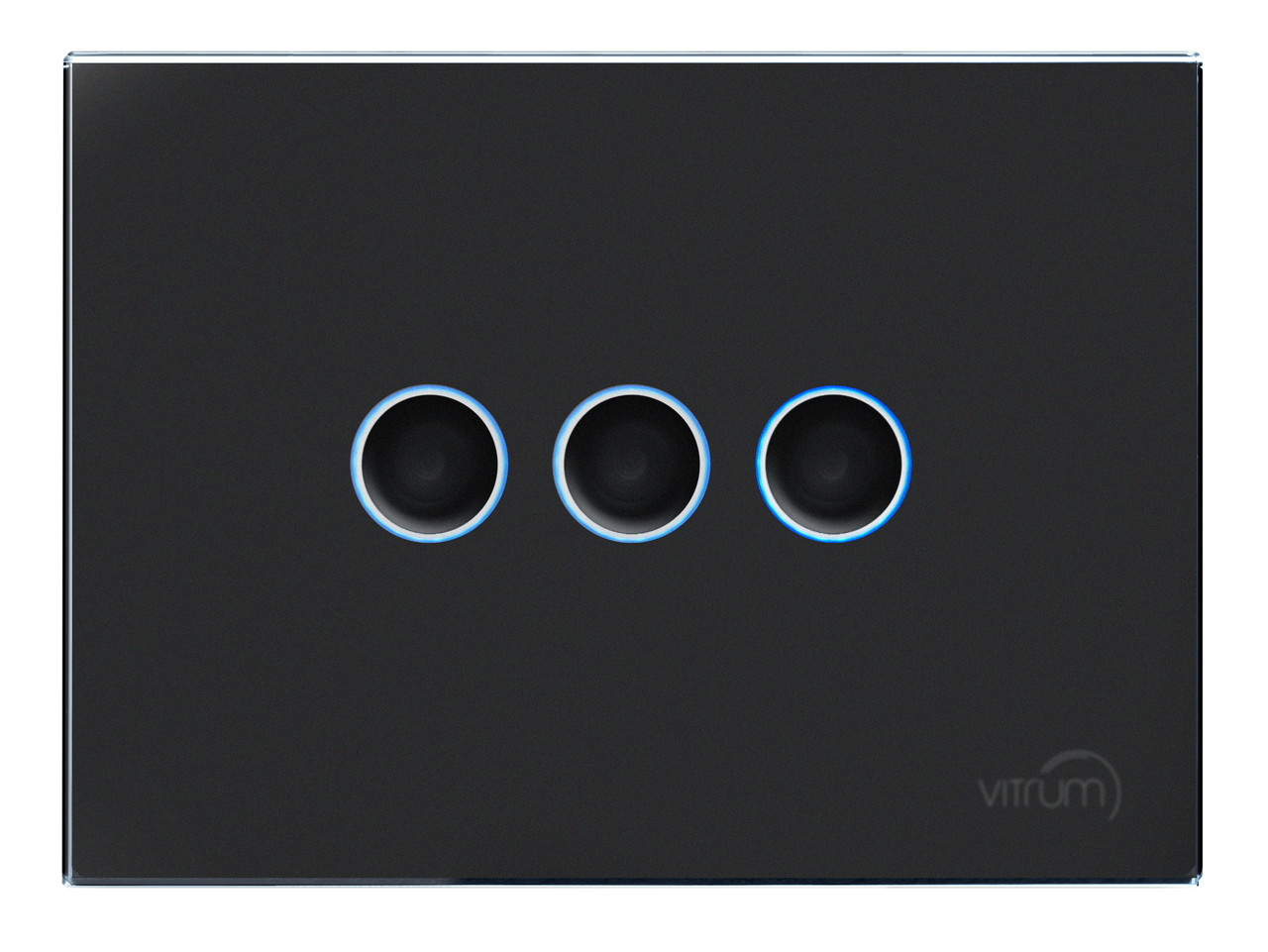 Сенсорний вимикач Vitrum 3-канальний, KNX, європейський стандарт