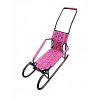 Санки дитячі Морозко складні з ручкою