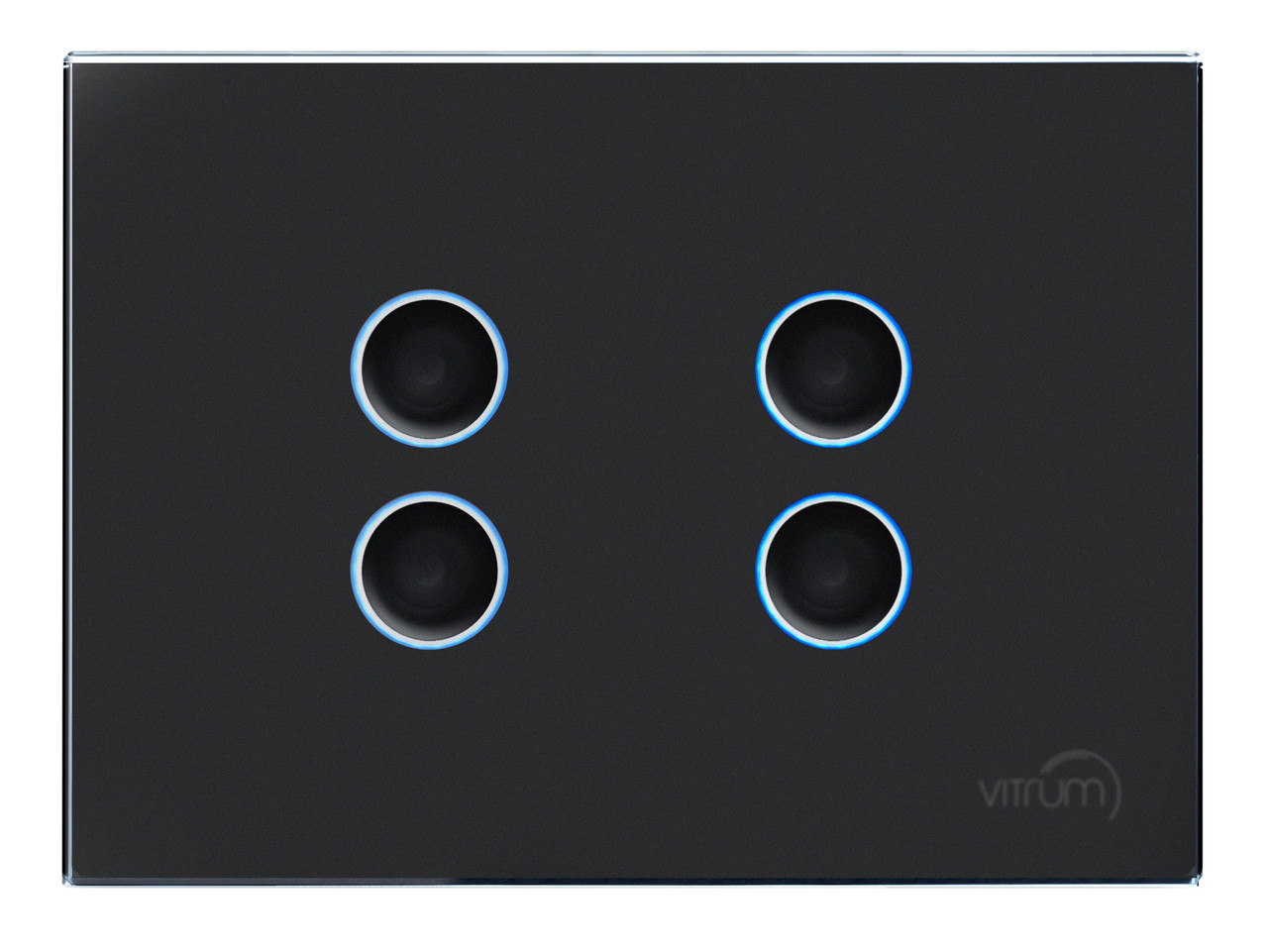 Сенсорний вимикач Vitrum 4-канальний, KNX, європейський стандарт