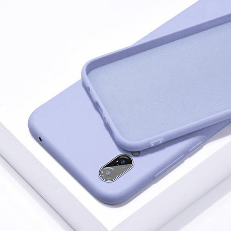Чохол силіконовий SLIM для Samsung A31 Lilac (Відкрита камера), фото 1