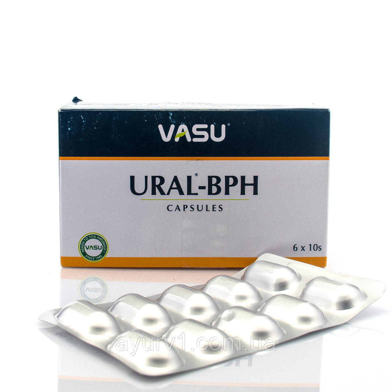 Урал БПХ Васу Ural BPH Vasu Healthcare Capsules 10 капсули для здоров'я простати, сечостатевої системи