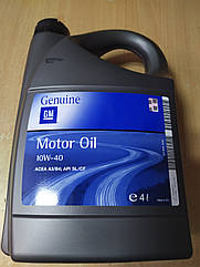 Напівсинтетичне моторне масло "GM Motor Oil" Semi Synthetic 10W-40 4л 1942045 - виробництва Німеччини