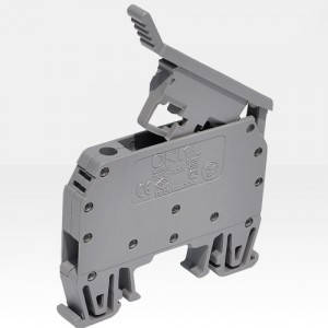 Клема на DIN-рейку серії MRK-S 6 мм2 під запобіжник 5х20 (сіра)