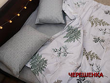 Сімейний набір бавовняного постільної білизни з Бязі "Gold" №154205AB Черешенка™, фото 3