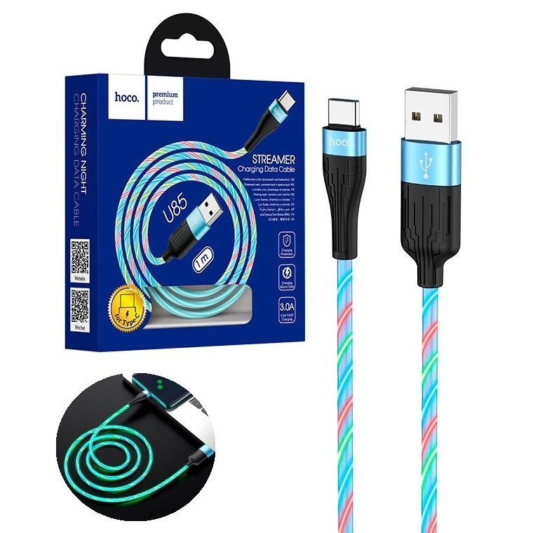 Кабель Hoco U85 Charming Night Quick Charging Type C (1 m) 3 A