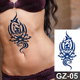 Juice (Пігментаційні). Флеш Тату. 18*11 См. Тимчасова, Перевідна, Візерунки. Середнє (15-19 См)