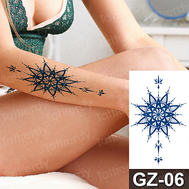 Juice (Пігментаційні). Флеш Тату. 18*11 См. Тимчасова, Перевідна, Візерунки. Середнє (15-19 См)