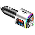 ФМ трансмітер, FM-модулятор Aiver F58 Car MP3 Player Bluetooth v5.0 Quick Charge 3.0 Silver, фото 6