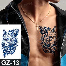 Juice (Пігментаційні). Флеш Тату. 18*11 См. Тимчасова, Перевідна, Вовки, Трайбл, Gz-013 (S)