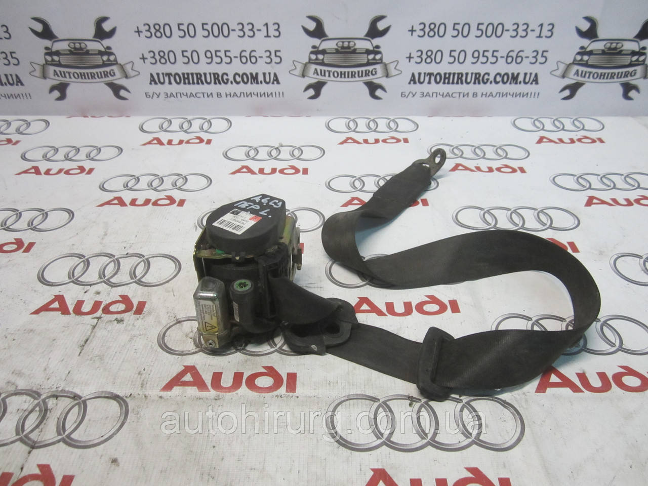 Передній лівий ремінь безпеки audi A6 С5 (4B0857705)