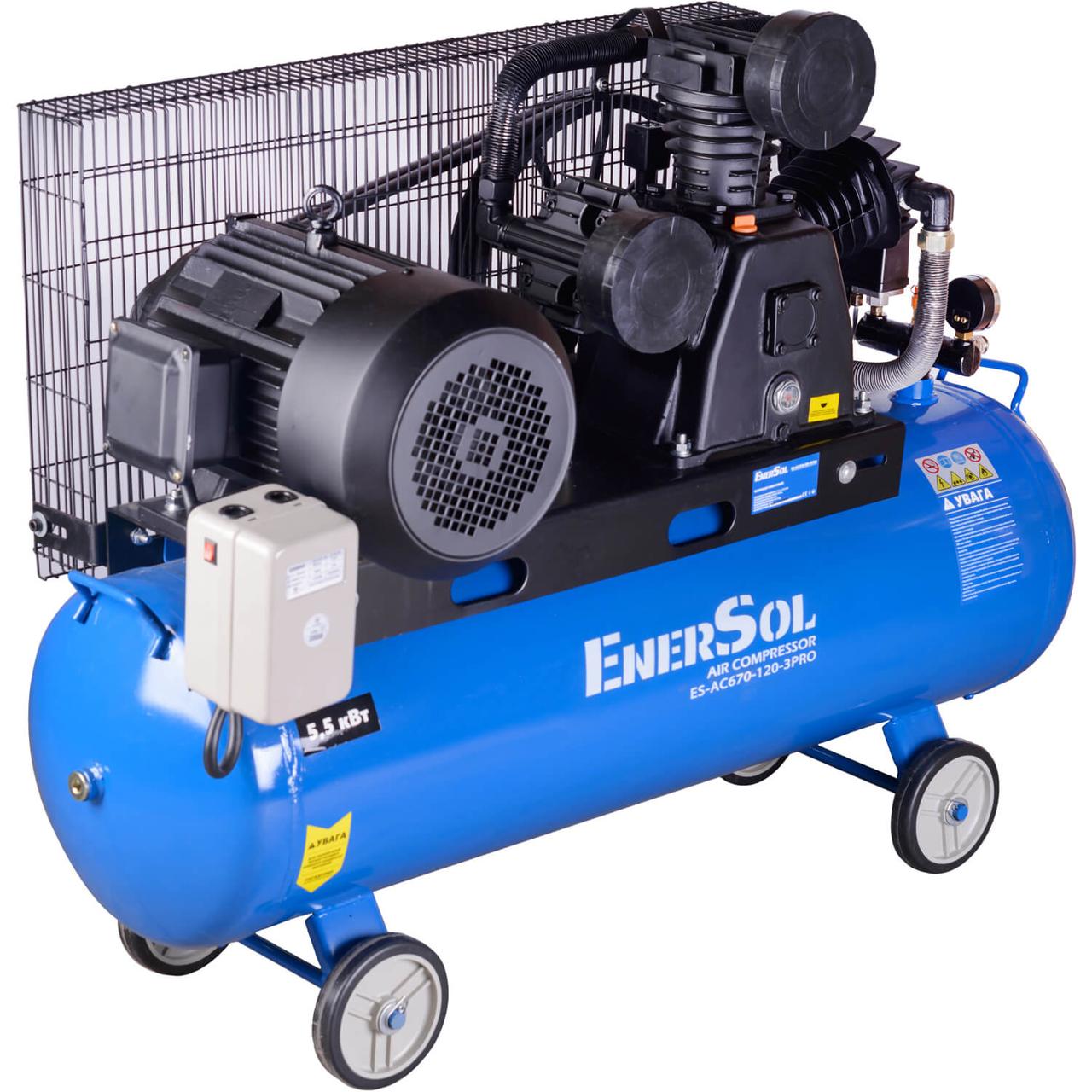 Компрессор повітряний EnerSol ES-AC670-120-3PRO