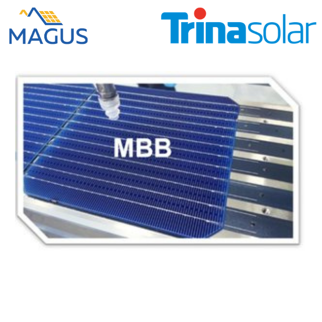Панелі Trina оснащені MBB (9 шин) для підвищення продуктивності і ефективності - Зображення надано Trina Solar Панелі Trina оснащені MBB (9 шин) для підвищення продуктивності і ефективності - Зображення надано Trina Solar