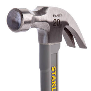Молоток Fiberglass із вагою головки 570 г, із загнутим цвяхом. STANLEY STHT0-51310, фото 4
