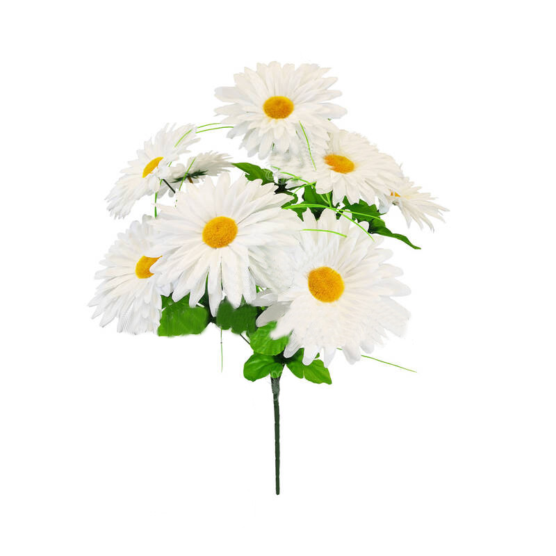 Штучні квіти Букет білої Ромашки, 9 голів, 520 мм, фото 1