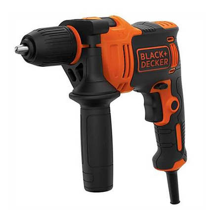 Дриль мережевий ударний BLACK+DECKER BEH550K, фото 3
