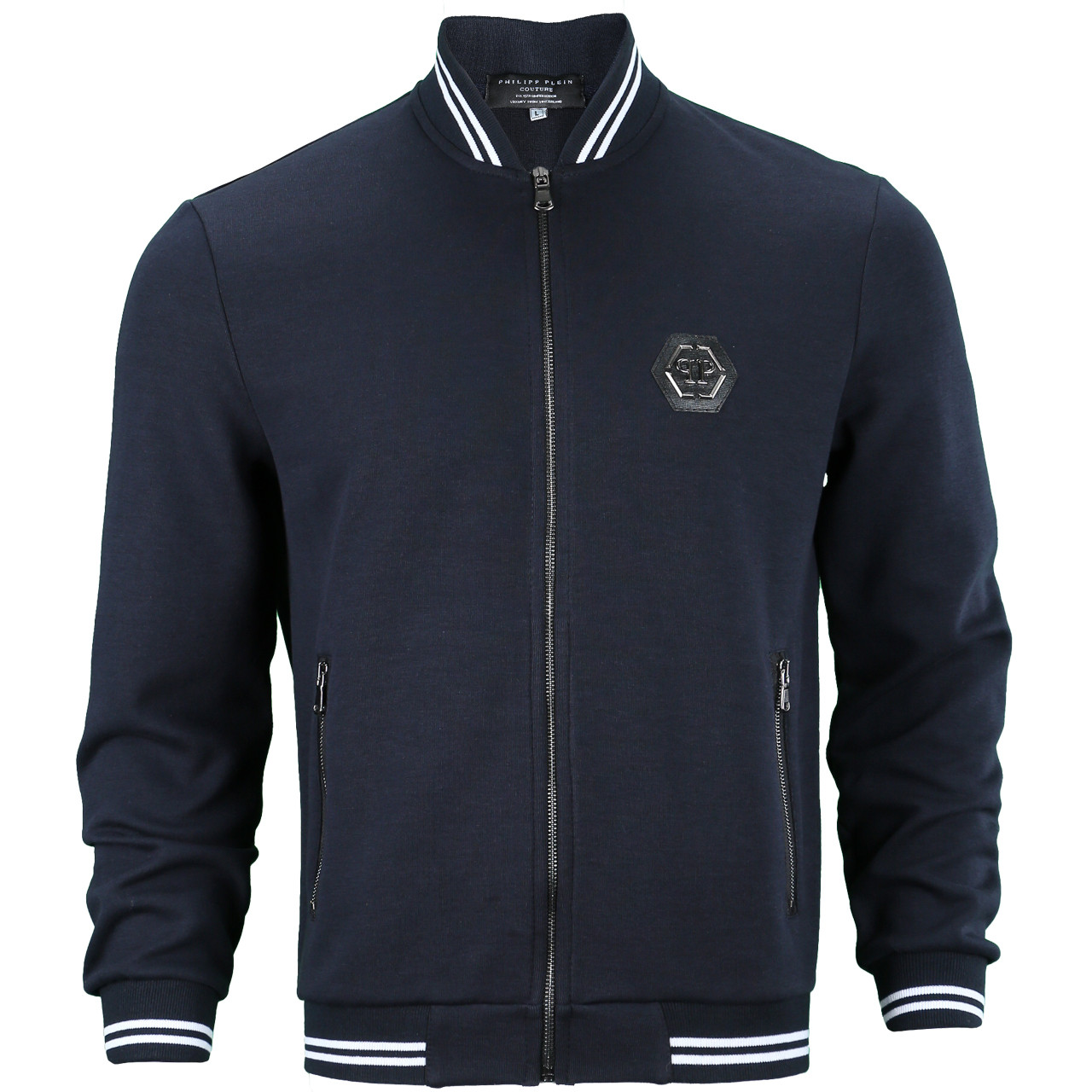 Кофта весна-осінь т синій PHILIPP PLEIN #4 бомбер DBLU S(Р) 20-606-004, фото 1