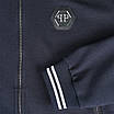 Кофта весна-осінь т синій PHILIPP PLEIN #4 бомбер DBLU S(Р) 20-606-004, фото 5
