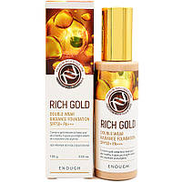 Тональний крем для обличчя з золотом Enough Rich Gold Double Wear Radiance Foundation SPF50+Тон 13, 100 мл