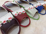 Тапочки жіночі шкіряні., фото 5