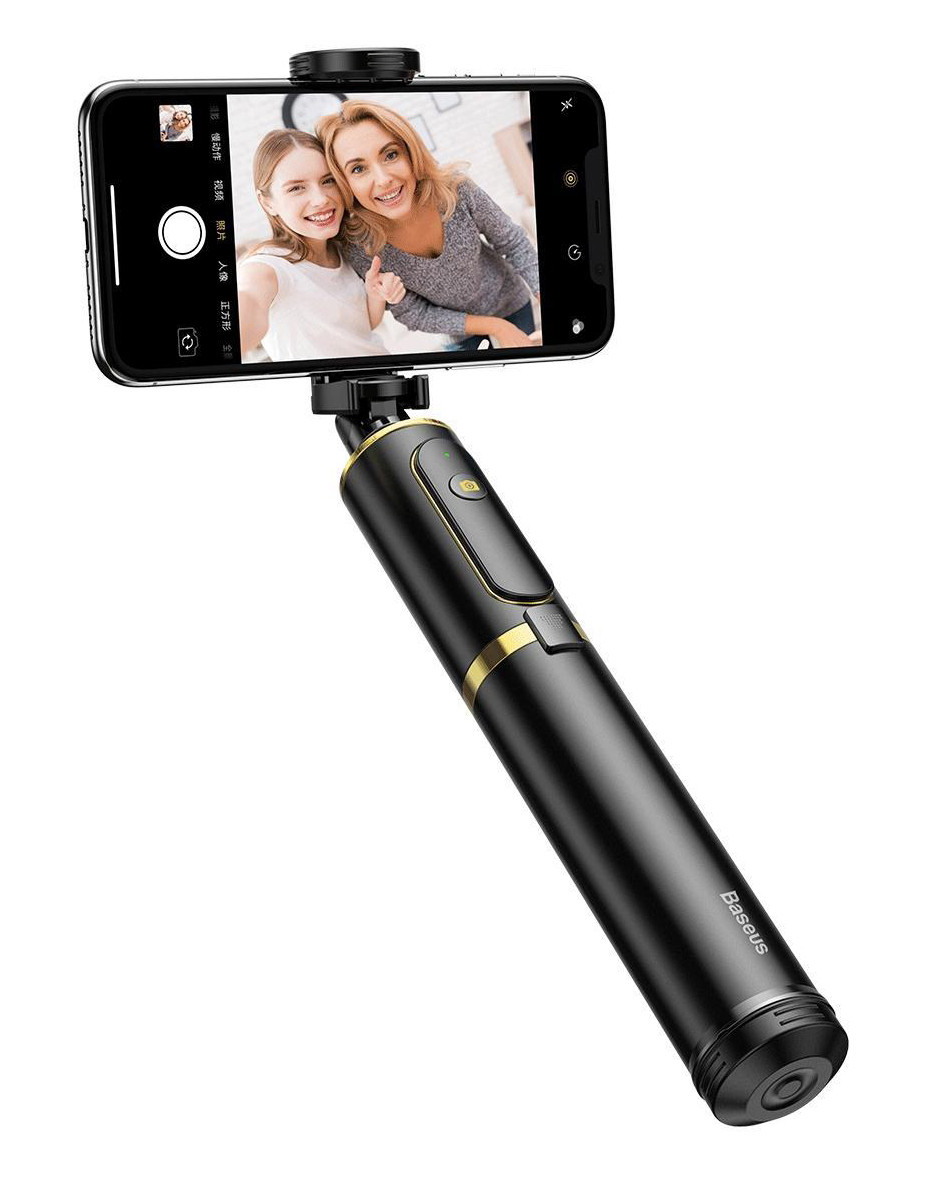 Монопод Baseus Fully Folding Selfie Stick Чорний/ Золотистий (SUDYZP-D1V)