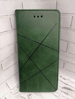 Чохол-книжка для Samsung Galaxy M12 M127F бічний з підставкою протиударний Avantis business Green, фото 1