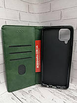Чохол-книжка для Samsung Galaxy M12 M127F бічний з підставкою протиударний Avantis business Green, фото 4