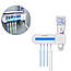 Диспенсер для зубної пасти і стерилізатор для щіток автоматичний ZOOSON УФ-стерилізатор дозатор, фото 4