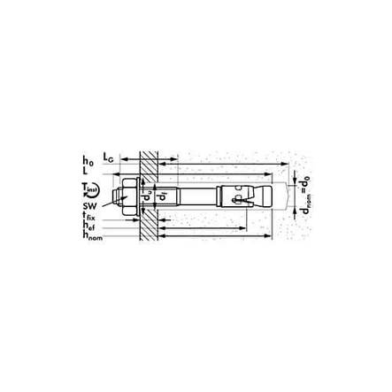 Анкер-болт m2 10х110/30 Mungo 3201011, фото 2
