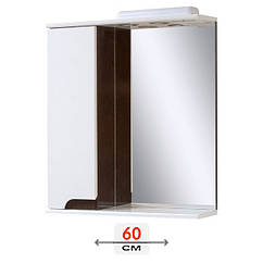 Дзеркало ДЗ 1760 Сімпл 600*730мм венге лед ліве