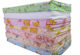 Ортопедичний кокосовий матрац у дитяче ліжечко тришаровий (кокос + поролон) 120х60х10 см