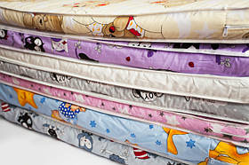 Ортопедичний кокосовий матрац в дитяче ліжечко тришаровий (кокос+поролон) 120х60х7 см