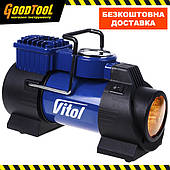 Компресор автомобільний ViTOL K-60 (150psi/15Amp/40л/лiхтар/прикурювач)