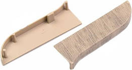 Заглушка ліва для плінтус-короб TIS 14 Дуб білий