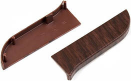 Заглушка ліва для плінтус-короб TIS 17 Палісандр