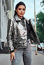 Демісезонна жіноча коротка куртка косуха весна осінь хакі 42 44 46 48 розміри 1630, фото 10