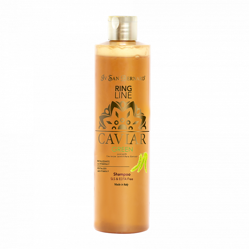 Шампунь ревіталізуючий для собак та котів Ікорний Iv San Bernard CAVIAR GREEN Shampoo 300 мл, фото 1