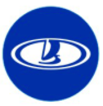 Захисні ковпачки на ніпеля ВАЗ Лада (Lada) 4 шт Синій фон Сріблясті, фото 6