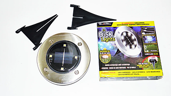 Світильник на сонячних батареях Disk lights 1шт (KG-1160)
