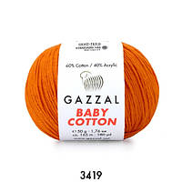 Gazzal Baby Cotton (бебі котон) 3419 оранж