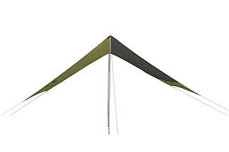 Тент із стійками Tramp Lite Tent UTLT-034 Green | Універсальний водонепроникний захисний навіс від сонця та дощу для кемпінгу, фото 4
