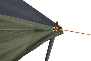 Тент із стійками Tramp Lite Tent UTLT-034 Green | Універсальний водонепроникний захисний навіс від сонця та дощу для кемпінгу, фото 5